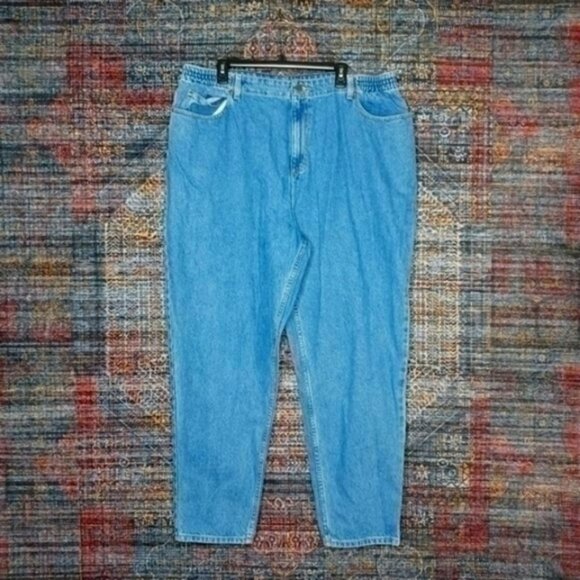 LL Bean womens medium wash Original relaxed stretch jeans 22x30 EUC - Picture 1 of 6